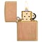 Zippo Flame On Wood Brushed Brass W/ Mahogany Emblem ZIP-29901 - alternate 2